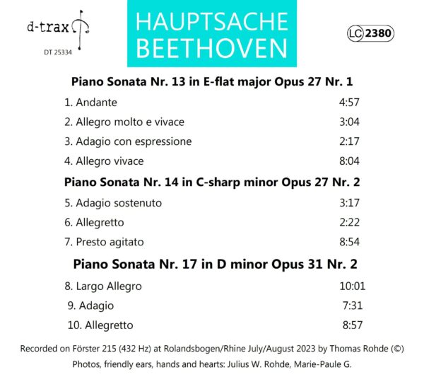Alle fünf "Hauptsache Beethoven" CDs – Bild 3