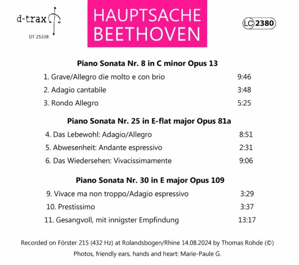 "Hauptsache Beethoven" CD pink – Bild 2